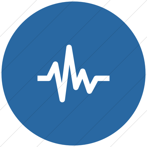 Flat Circle White On Blue Ocha Humanitarians Disaster