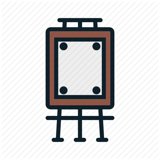 Canvas, Easel, Paint, Painter Icon, Tool Icon Icon