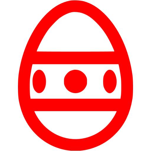 Red Easter Egg Icon