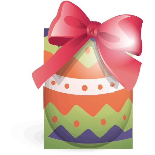 Ribbon, Easter, Green, Egg Icon
