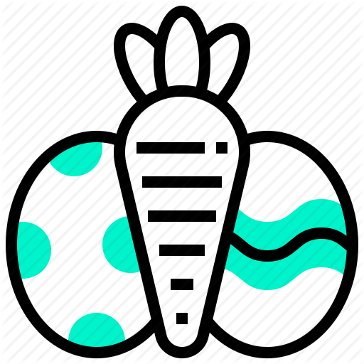 Carrot, Celebration, Easter, Egg, Food Icon
