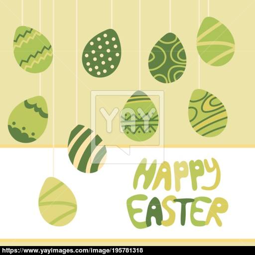 Easter Egg Icons Collection In Doodle Style Hand Drawn