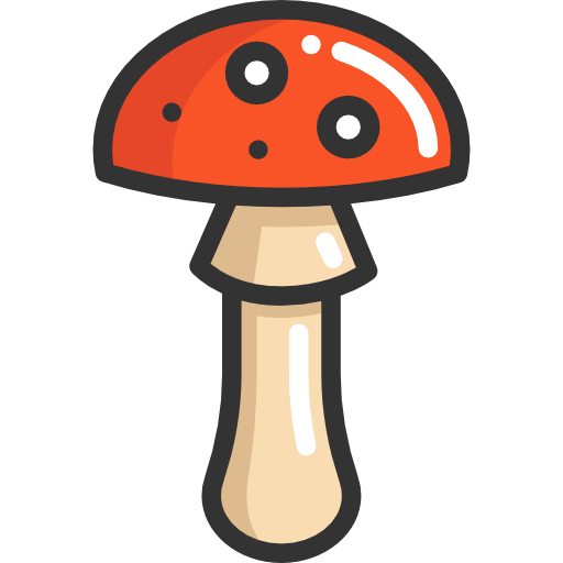 Food, Mushroom, Nature, Fungi, Muscaria, Food And Restaurant Icon