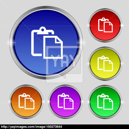 Edit Document Sign Icon Set Colour Button Modern Ui Website