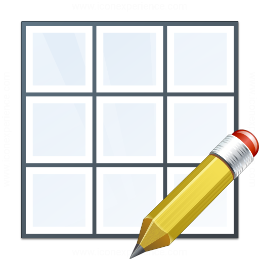 Iconexperience V Collection Table Edit Icon
