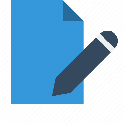 Document, Edit, Editor, File, Pen, Pencil Icon
