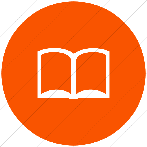 Flat Circle White On Orange Ocha Humanitarians Cluster