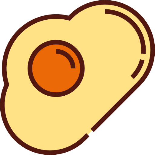 Food, Candy, Fried Egg Icon