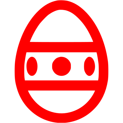 Red Easter Egg Icon