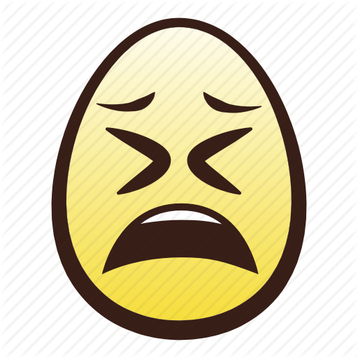 Easter, Egg, Emoji, Face, Head, Tired Icon