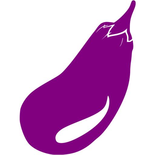 Purple Eggplant Icon