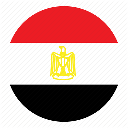 Color, Country, Egypt, Flag, Middle East, Nation, Round Icon