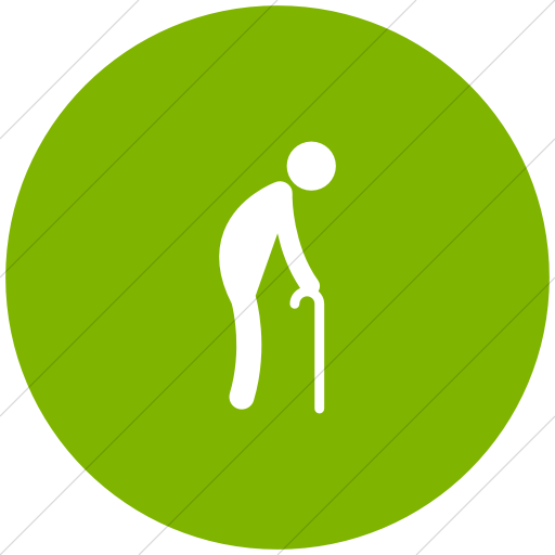 Flat Circle White On Green Ocha Humanitarians People