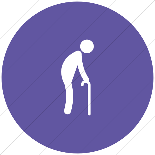 Flat Circle White On Purple Ocha Humanitarians People