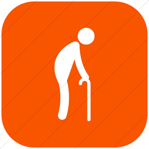 Flat Rounded Square White On Orange Ocha Humanitarians