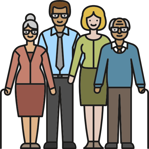 Love, People, Elderly, Woman, Grandparents, Father, Man, Family