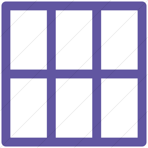 Simple Purple Layouts Outline Grid Icon