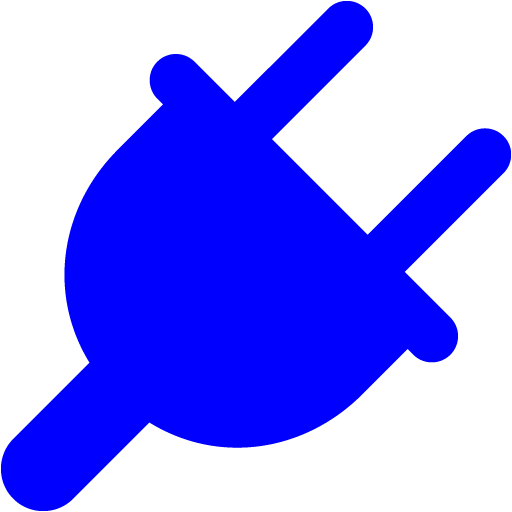 Blue Plug Icon