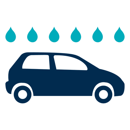 Car With Water Drops Icon