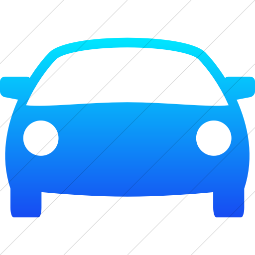 Simple Ios Blue Gradient Raphael Car Icon