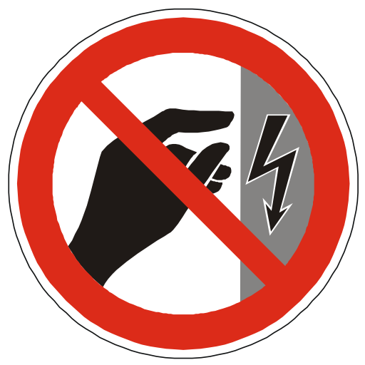 Free Icons Do Not Touch Power Hazard