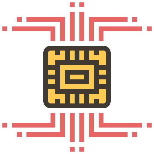 Artificial Intelligence, Cpu, Electronic Circuits Icon Free