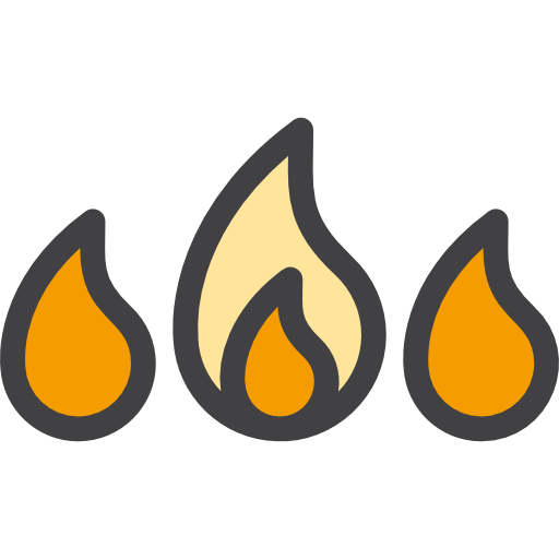 Fire, Danger, Element Icon