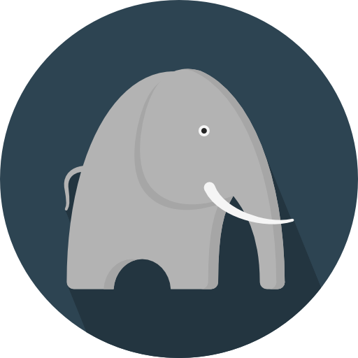 Elephant Icon Animals Pixel Perfect
