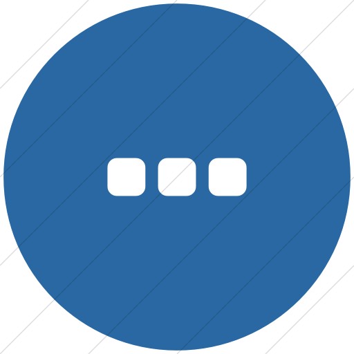 Flat Circle White On Blue Bootstrap Font Awesome