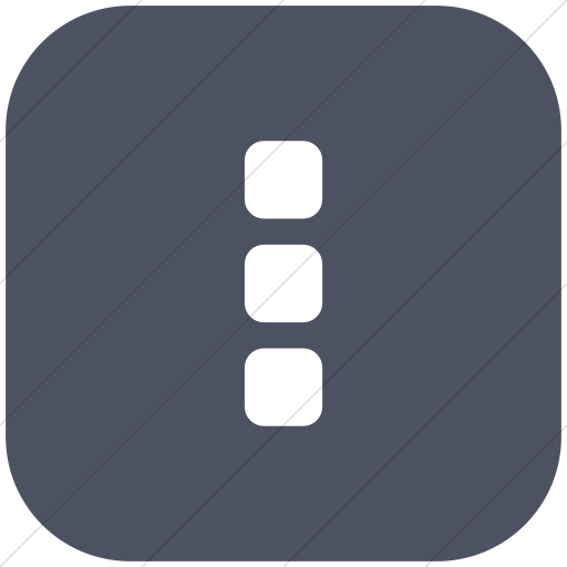 Flat Rounded Square White On Blue Gray Bootstrap Font