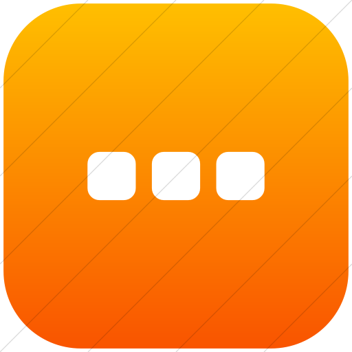 Flat Rounded Square White On Orange Gradient Bootstrap