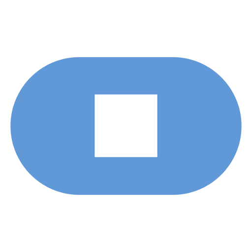 Stop Button Flat Icon