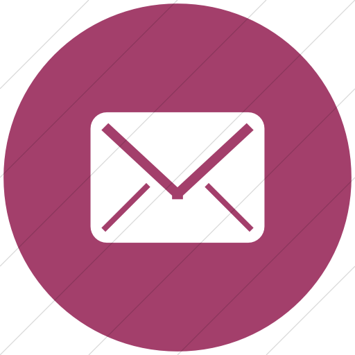 Flat Circle White On Pink Broccolidry Email Icon
