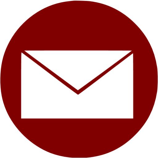 Maroon Email Icon