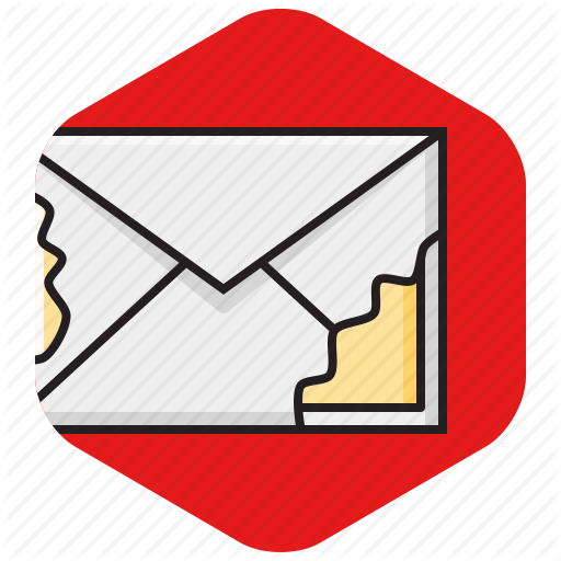 Corrupted, Damaged, Email, Envelope, Hacked, Mail, Thread Icon