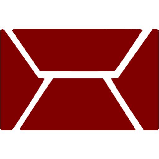 Maroon Email Icon