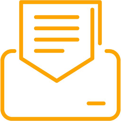 Orange Email Icon