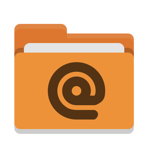 Folder, Orange, Mail Icon Free Of Papirus Places