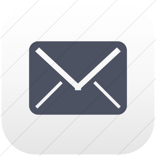 Flat Rounded Square Blue Gray On White Gradient