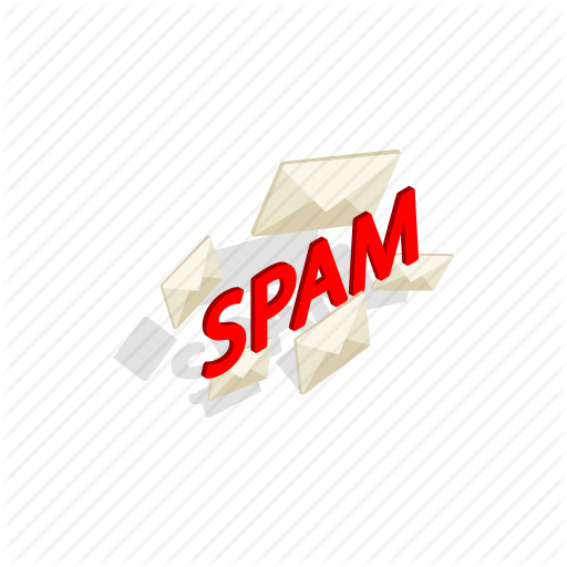 Email, Internet, Isometric, Junk, Mail, Spam, Word Icon