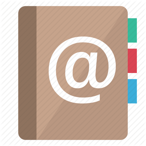 Address, Arobas, Book, Communication, Contacts, Email, List Icon