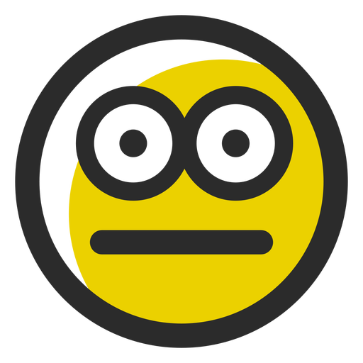 Embarrassed Colored Stroke Emoticon