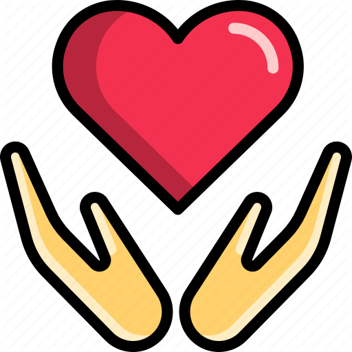 Embrace, Hand, Heart, Hug, Love, Valentine Icon