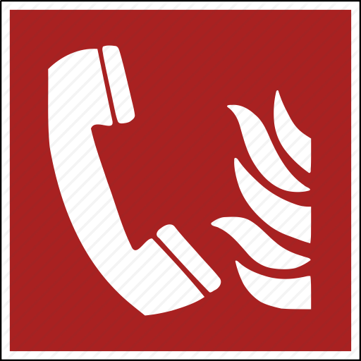 Alert, Call, Danger, Dangerous, Emergency, Fire, Telephone Icon