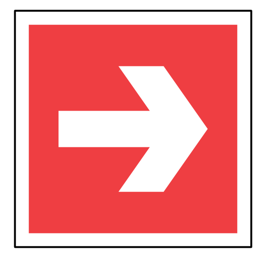 Sign, Emergency, Code, Sos, Go, Right, Arrow Icon Free