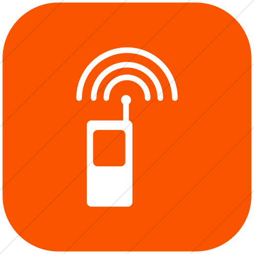 Flat Rounded Square White On Orange Ocha Humanitarians