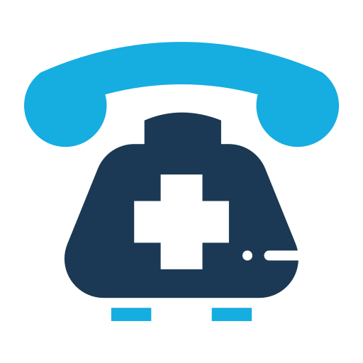 Emergency Call, Medical, Phone Icon Free Of Medical Flat Color