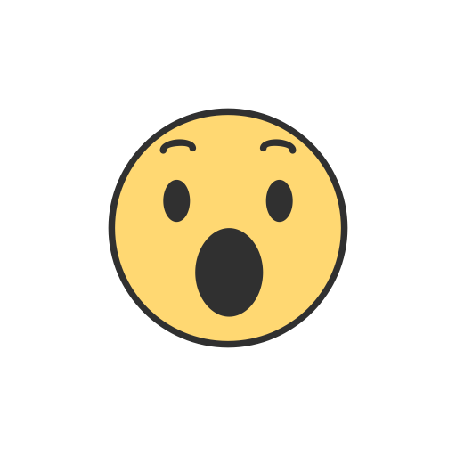 Facebook, Emoji, Reaction, Shocked Emoji Icon