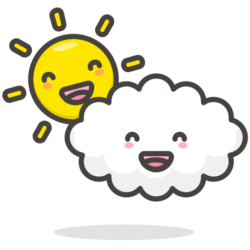 Cloudy, Cloud, Sun, Funny Icon Free Of Another Emoji Icon Set