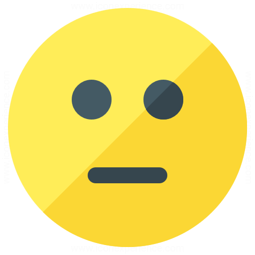 Iconexperience G Collection Emoticon Straight Face Icon